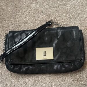 Cole Haan Black Metallic Shoulder Bag